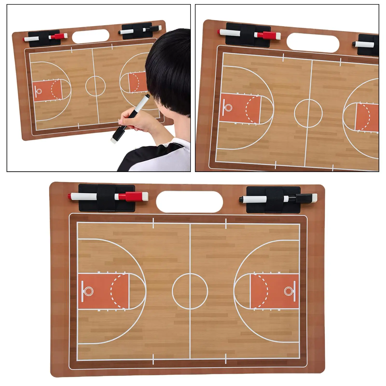 Basketball Coaching Boards Dry Erase Coaches Board Basket Ball Clipboard for Practice
