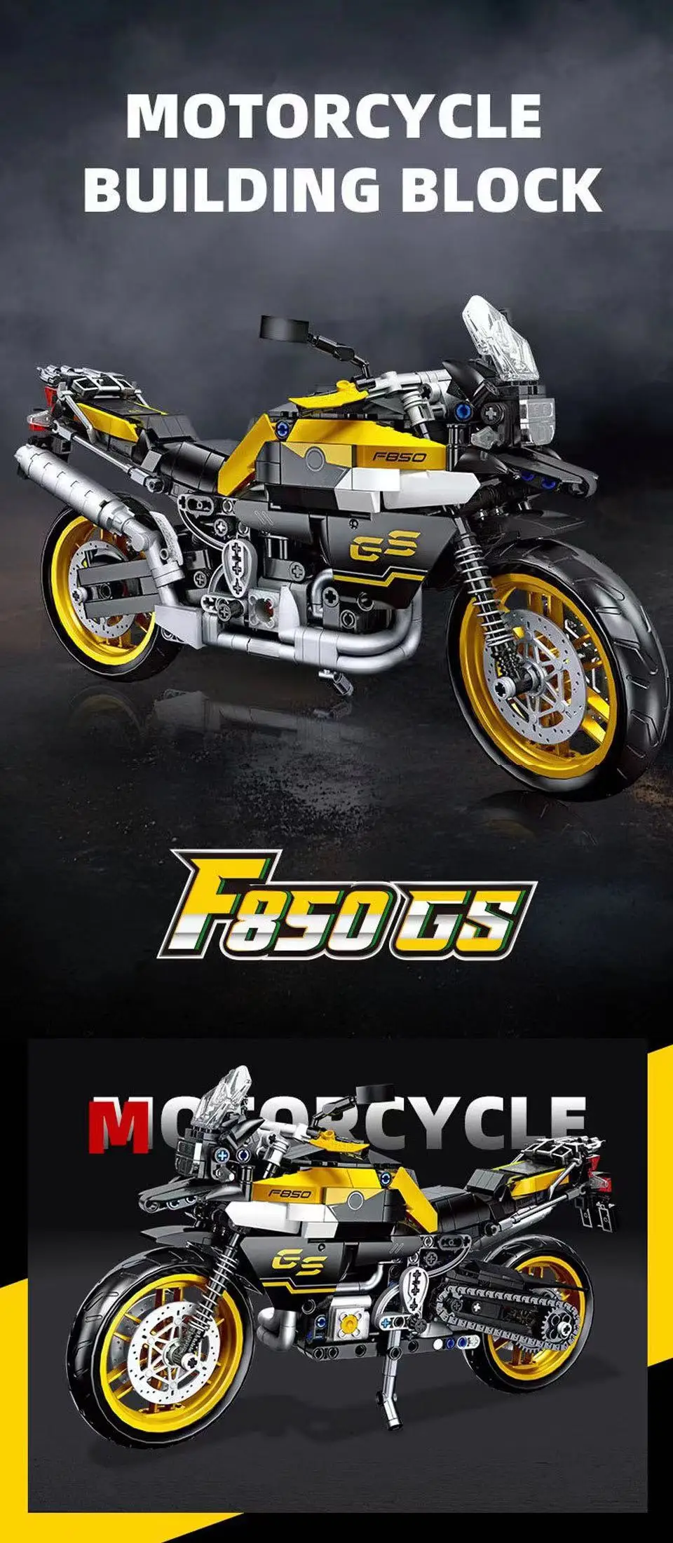 Compatible avec LEGO Technic - Moto de course 781 pièces