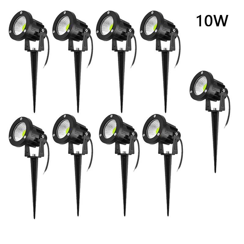 LED Garden Lights Outdoor LED Waterproof Lawn Lamp 220V 110V 10W 5W Landscape Spike Bulb IP65 Led Light Garden Path Spotlights 12V solar lights lawn lamp garden lighting