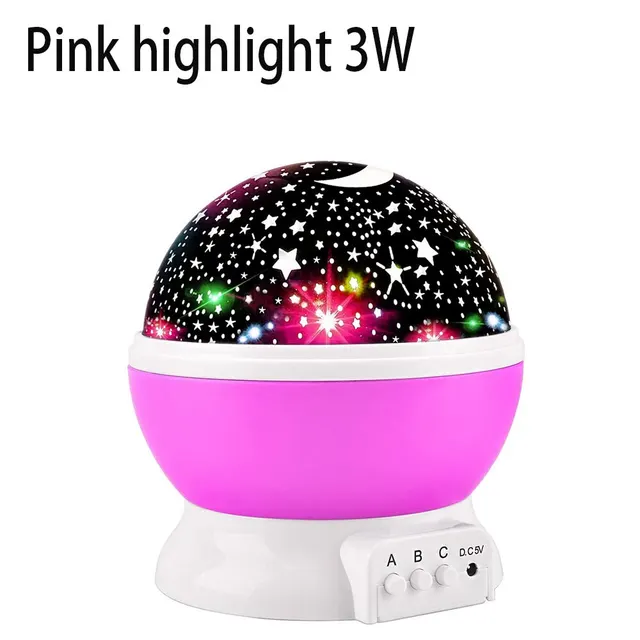 Starry Projector Night Light Rotating Sky Moon Lamp Galaxy Lamps Home ...