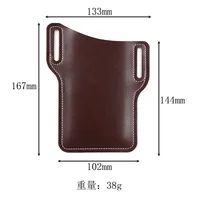 Étui de téléphone pour hommes, étui à boucle de téléphone portable, ceinture, sac de taille, accessoires, sac à main en cuir, portefeuille de téléphone, pochette de course, sacs de voyage et de Camping 6