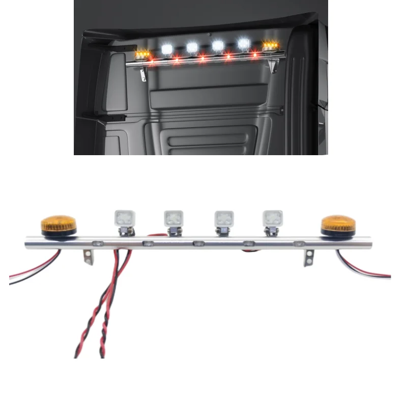 Tamiya Led Spotlight Dome Light Lamp Per Tamiya 1/14 Rc Tractor Engineering Lamp Scania Actros 56335 56348 Volvo Rc Truck Parts