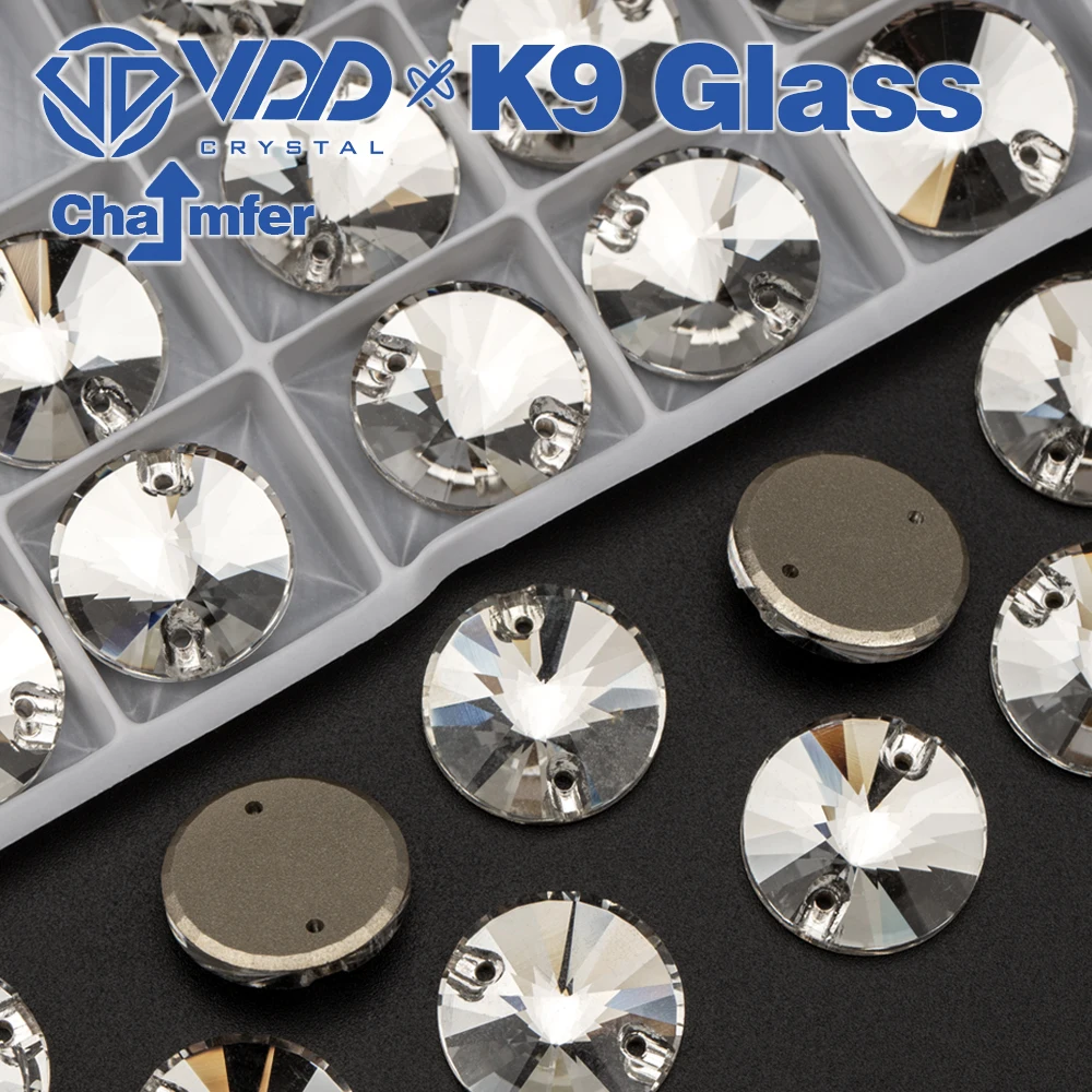VDD Hochwertiger K9-Glas-Strasssteine zum Aufnähen, Fase, Nähen, klarer Kristall, flacher Stein für Kleidung, Accessoires, Hochzeitskleid – Detail 13