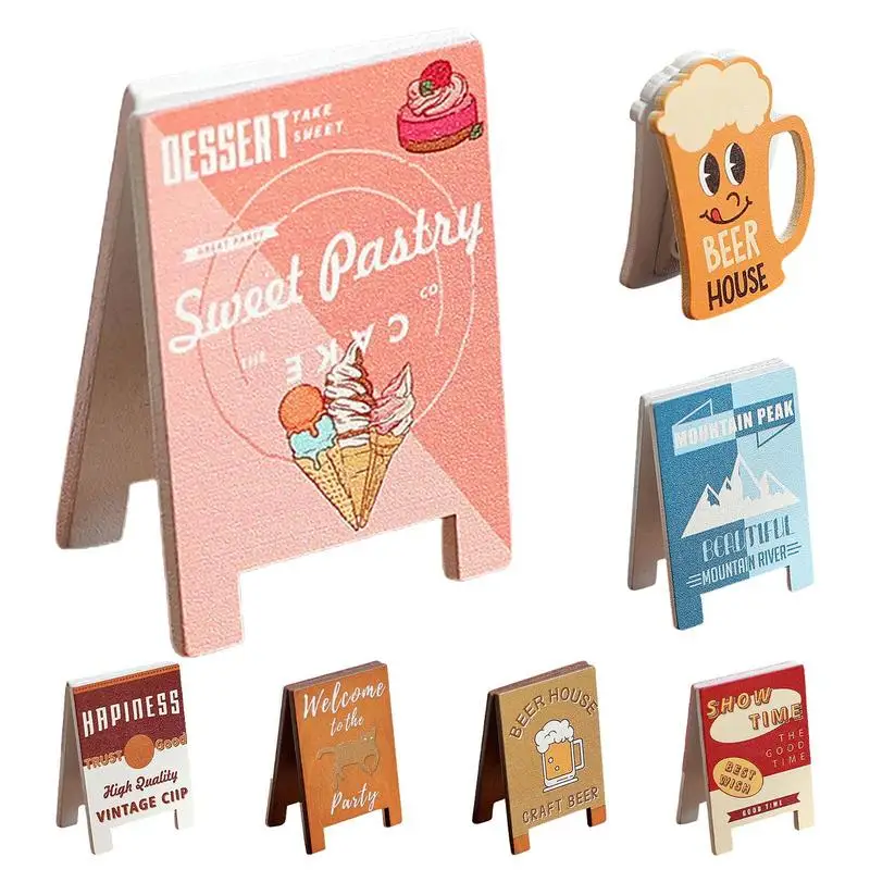 

Desktop Card Holder Desktop Message Card Note Holder Clip Cute Shape Retro Texture Storage Supplies For Party Home School And