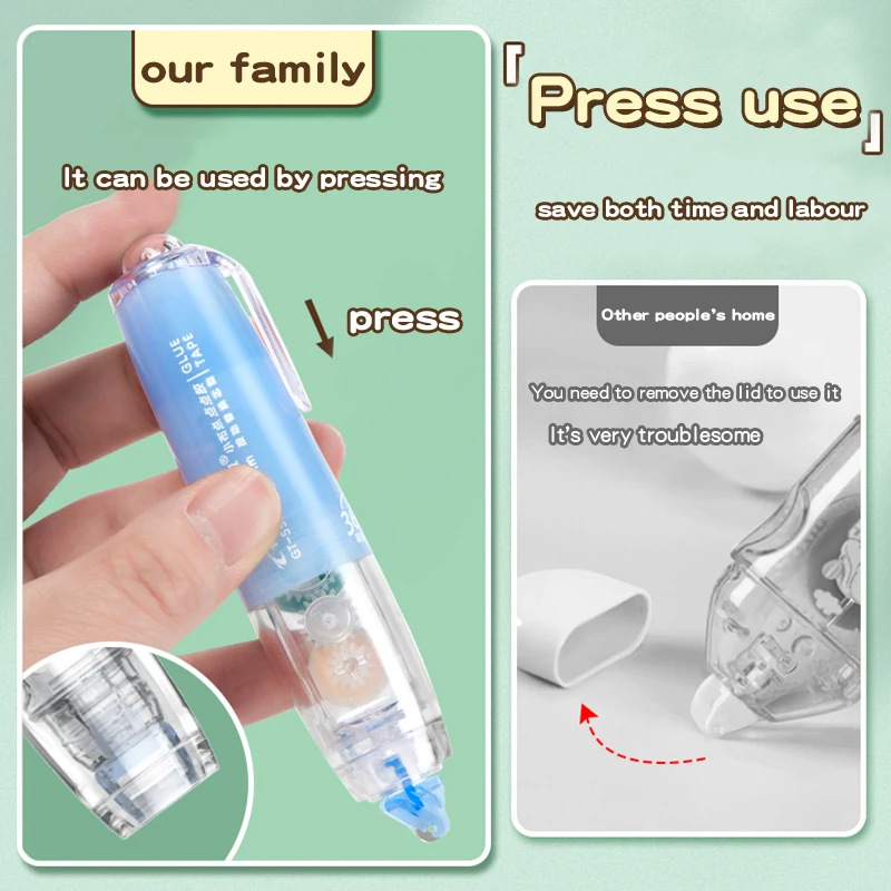 Double Sided Adhesive Tape Correction Tape Correction Belt Correction Strap Correction Glue Dot Glue Pen Correction Fluid 5M Press Spot Glue Pen Correction Tape Double-sided Adhesive