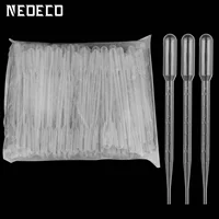 100PCS 3ML Airbrush Plastic Transfer Pipettes Eye Dropper Disposable Essential Oils Pipettes Dropper Makeup Tool Science and Lab 1
