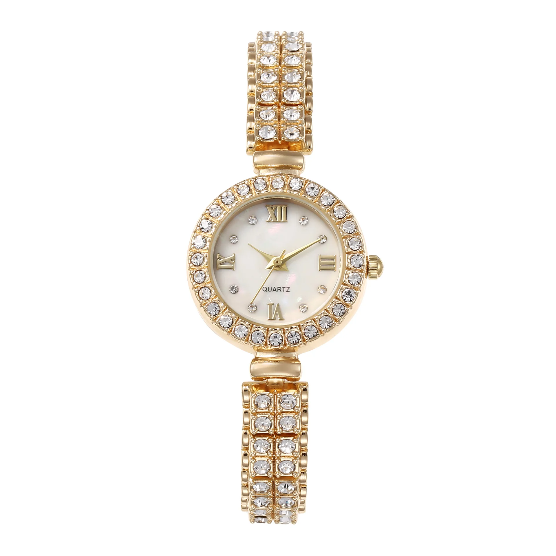 UTHAI W47 Fashion Light Luxury Temperament Women's Watch Round Diamond Clock Ladies  Jewelry Versatile Wristwatch 5
