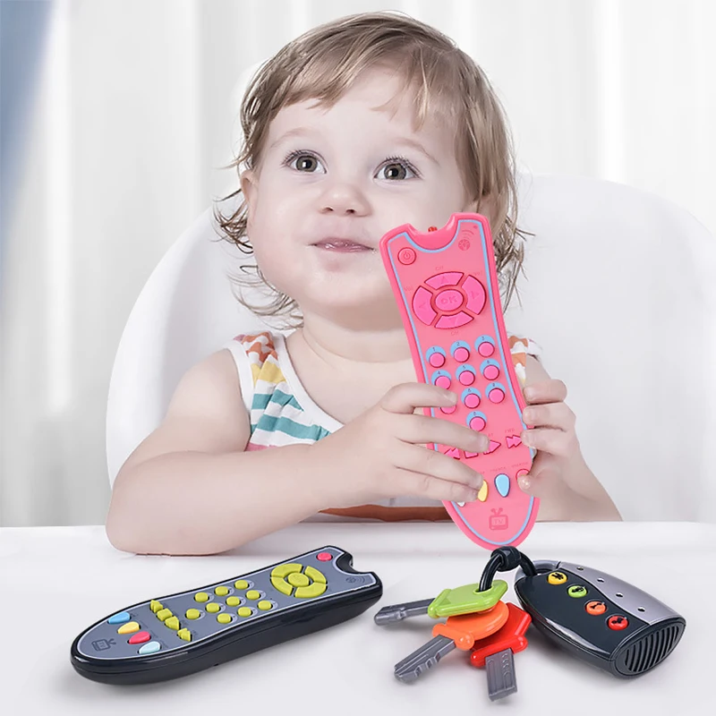 Music Mobile Phone TV Remote Control Car Key Baby Early Educational Toys Electric Numbers English Learning Toys Gift For Newborn educational toys