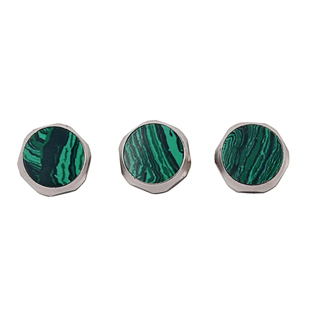 3Pcs Trumpets Finger Buttons In / Malachite Parts Needed for Replacement