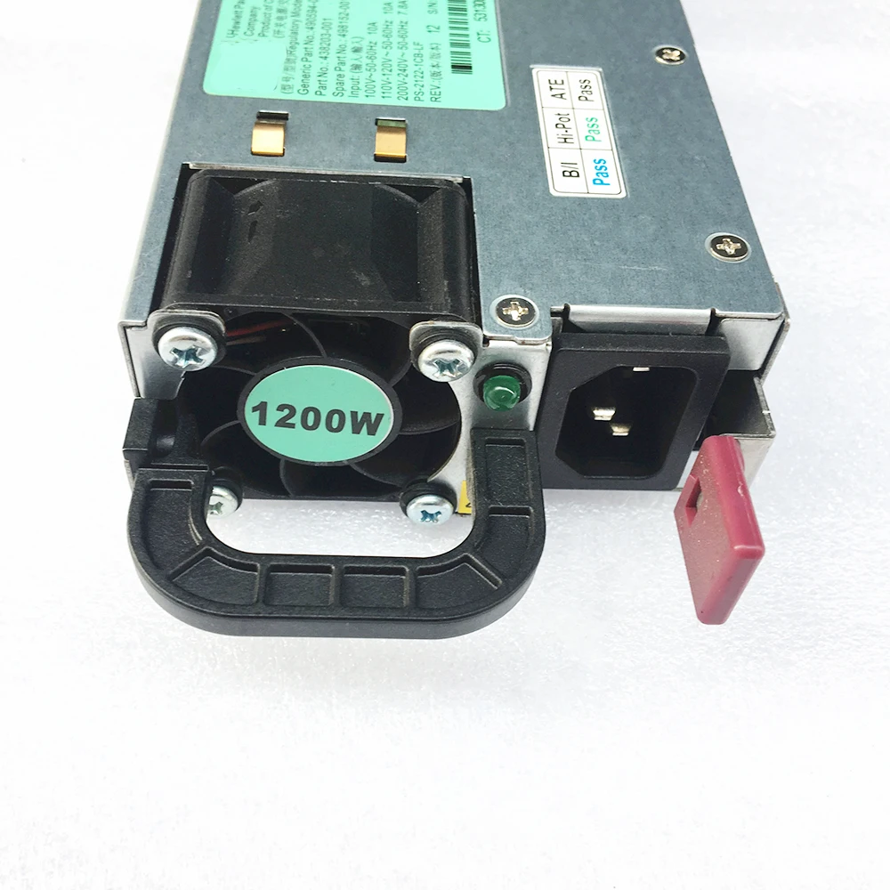 전원 공급 장치 DL580 G7 490594-001 438203-001 498152-001 1200w 전원 공급 장치 완전 테스트 완료 HSTNS-PL11