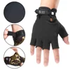 1Pair Fingerless Camo Gloves Cycling Bike Sports Gloves for Men Women Anti-Slip Breathable Camouflage Workout Mittens 3