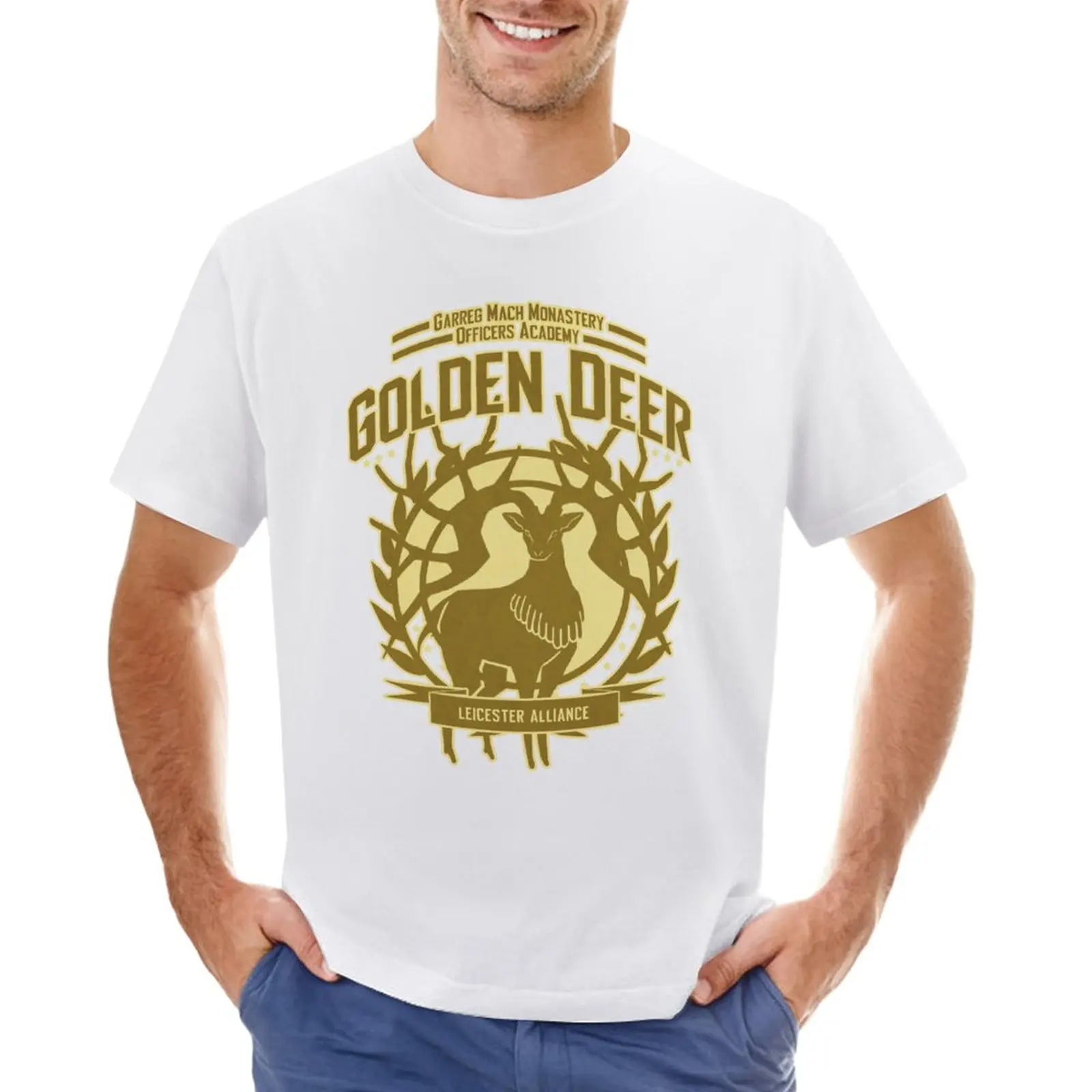 

Golden Deer T-Shirt heavyweights plus sizes mens vintage t shirts