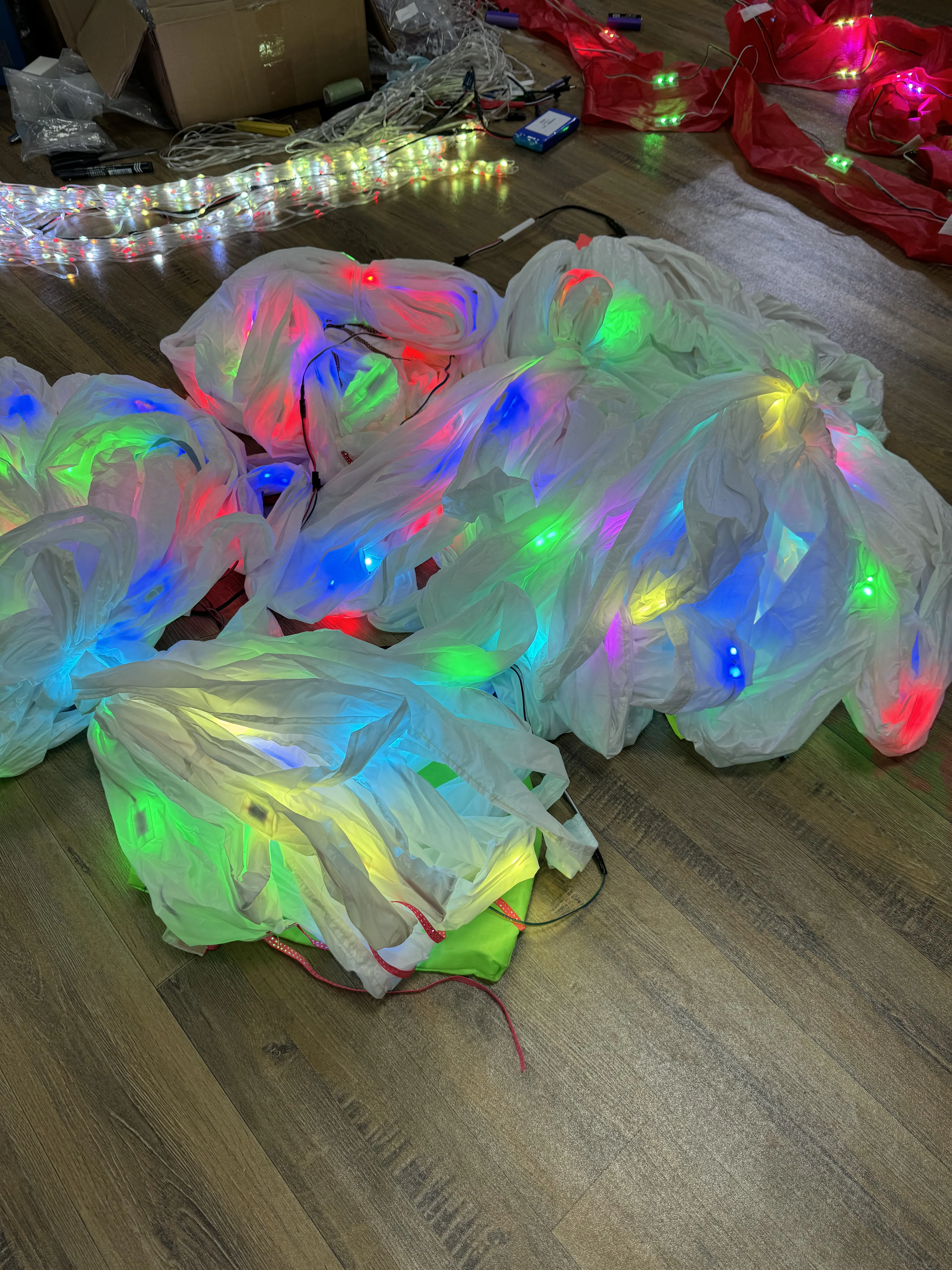 DDDZ 10m 15m 20m Schlauchleuchten für LED-Drachen für Mantaray Delta Parafoil-Drachen Große Weichdrachen mit Beleuchtung – Detail 11