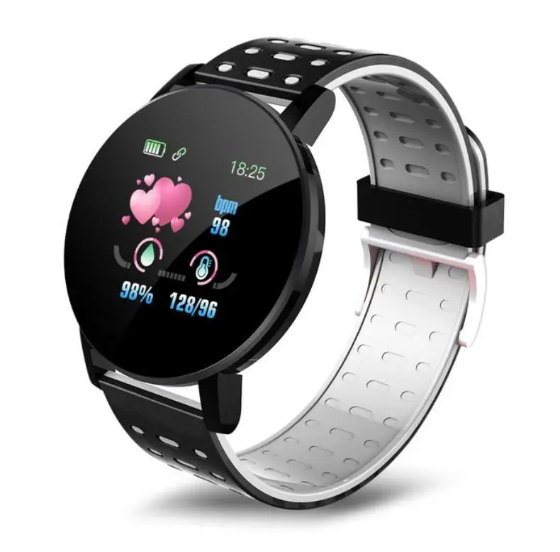 119Plus Smart Sports Bracelet Real-time Weather Forecast Activity Tracker Smart Watch Heart Rate Monitor Waterproof Wristband 
