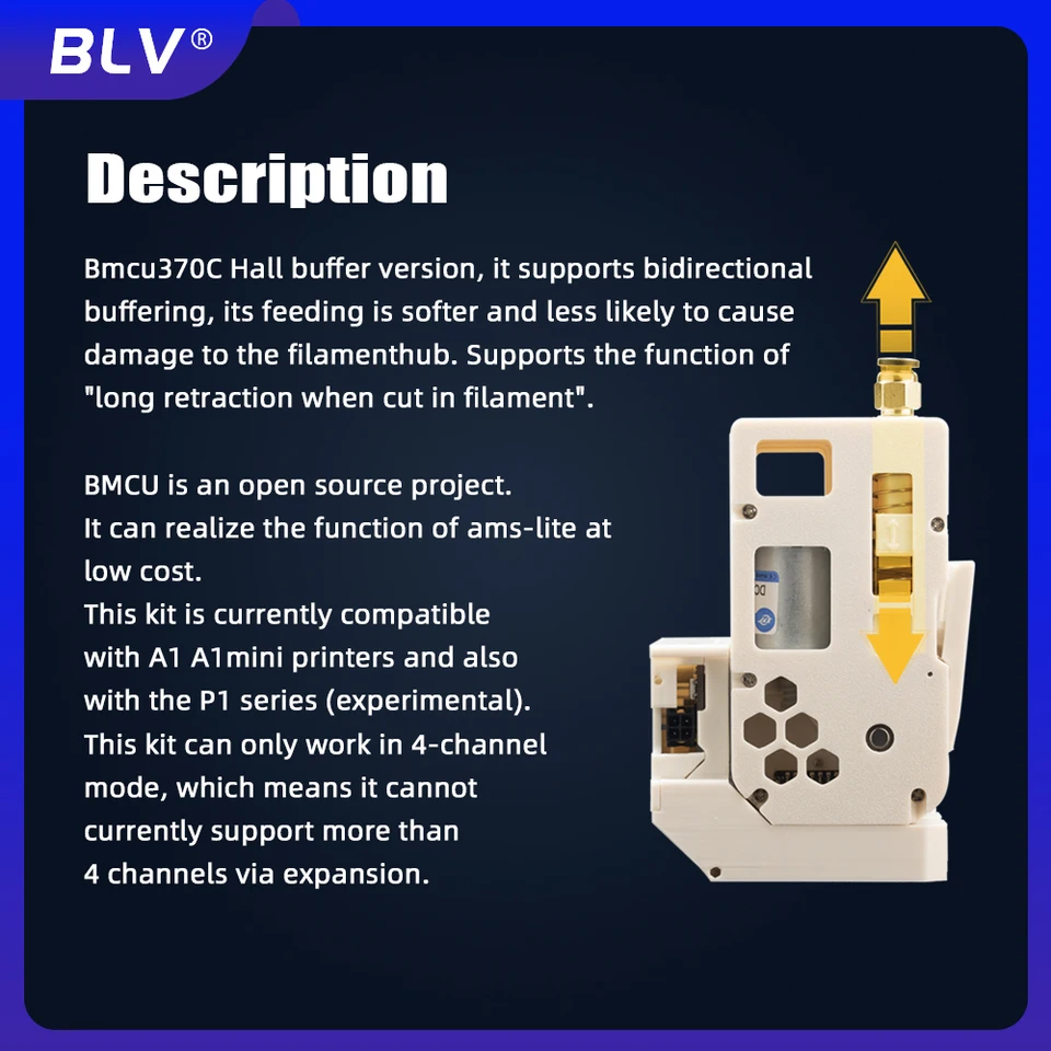 BLV BMCU 370C Open source AMS MMU solutions AMS lite 370 130