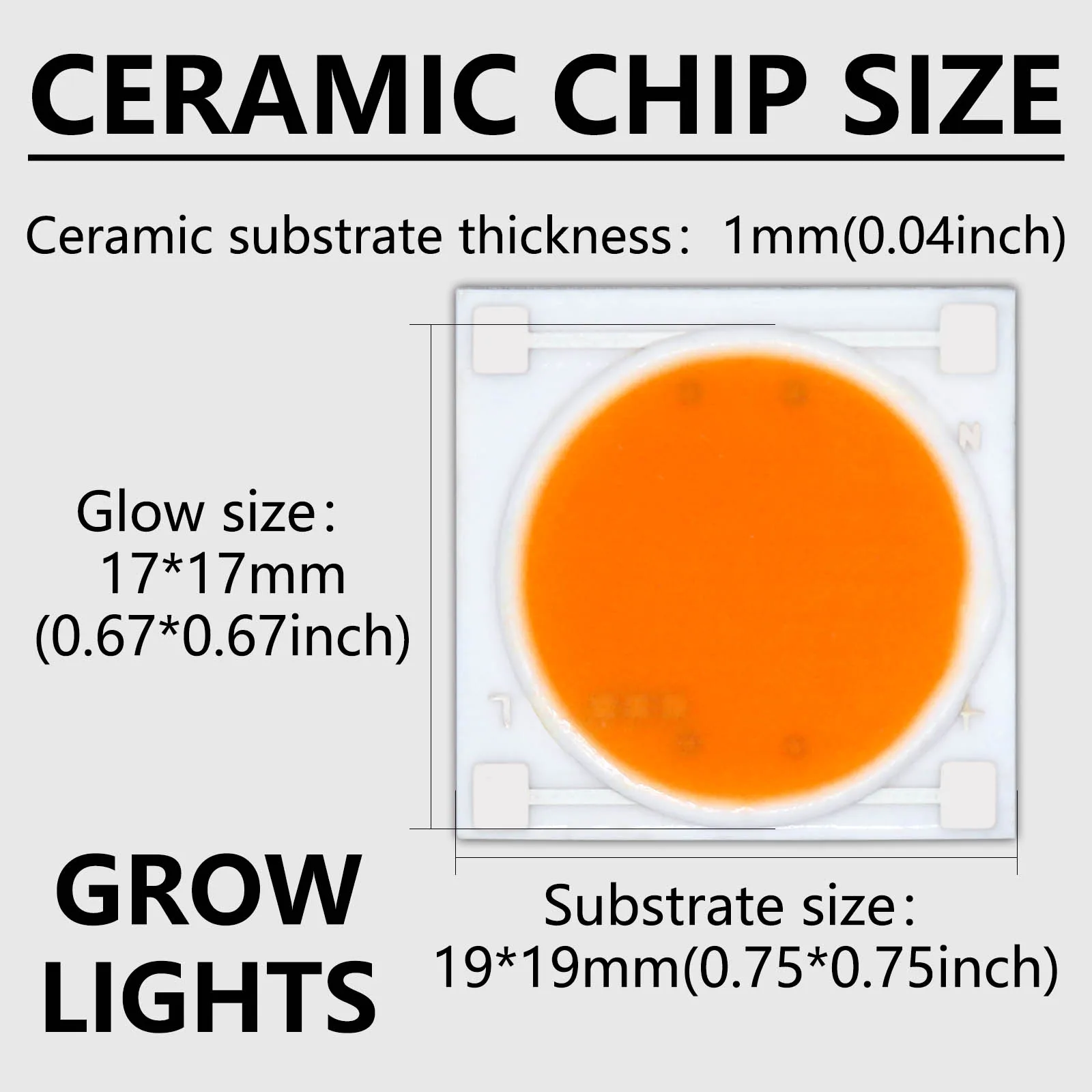 5pcs Ceramics Base LED COB Chips Full Spectrum Bulb 4KV AC 220V 10W 20W 30W For Plant Seedling Grow And Flower Growth Lighting