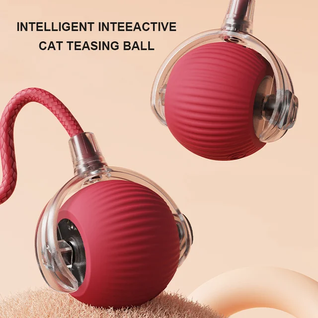 Plush Rolling Cat Toy Ball 2