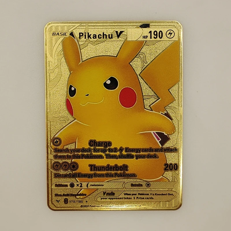 Pokémon Eevee I Choose You METAL GOLD CARD Collectible/Gift/Display
