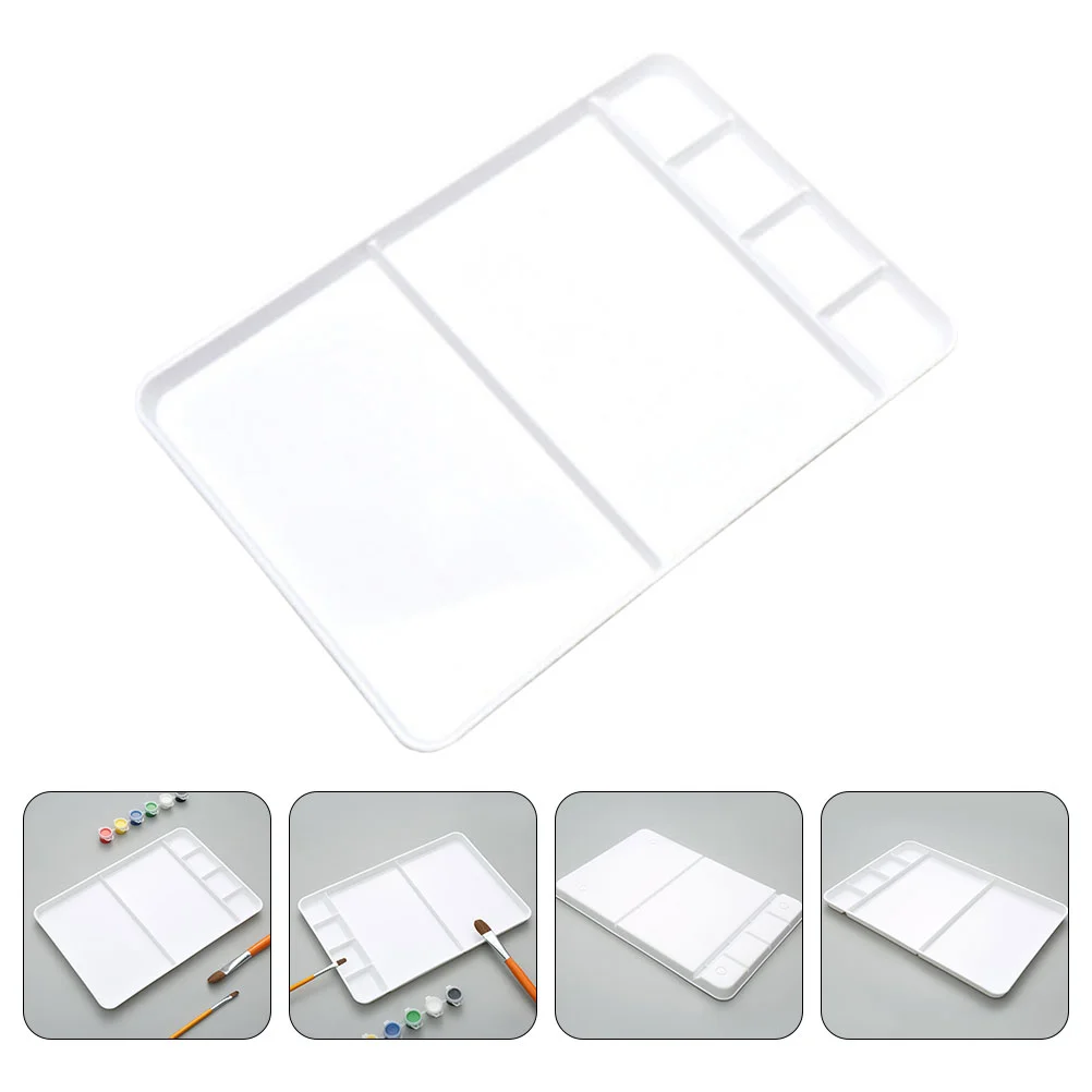 120 Pcs Paint Palette Pigment Mixing Plates Watercolor Plastic Painting Board Supplies Easel Color Pallet Diy Craft Tools