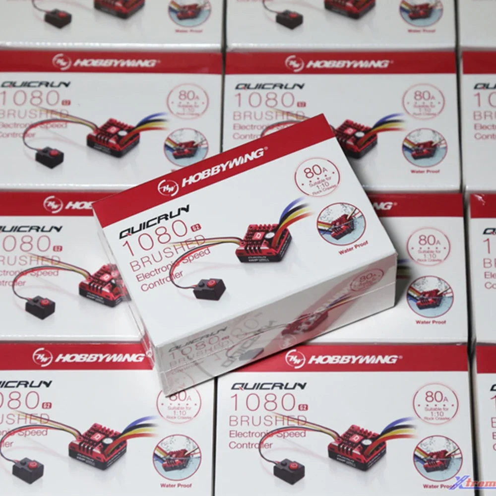 

Щеточка на гусеничном ходу Hobbywing quirun ESC 1:10 1/8 Upgrade 1080 G2 Brushed WP 80A, электронный регулятор скорости 540 550 775 для адаптации