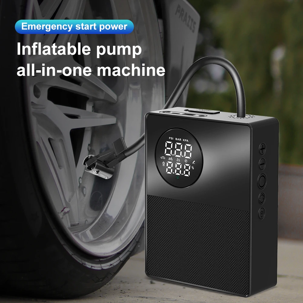 Wireless Portable Inflator Pump 500A 8800mAh Car Jump Starter 2 in 1 Car Air Compressor Air Pump 150PSI Emergency Battery Boost