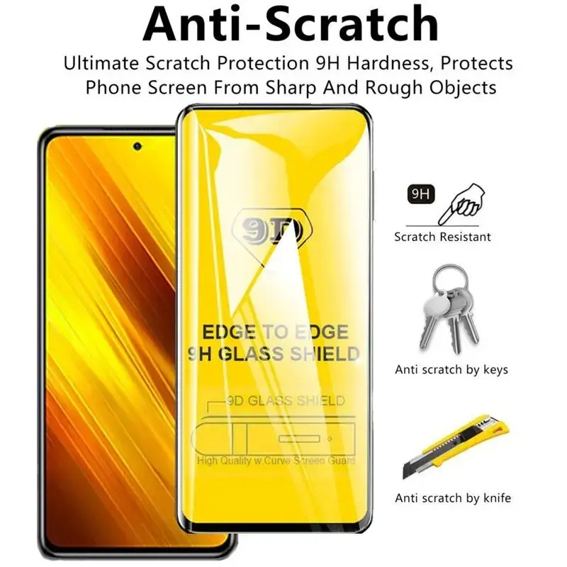 9D Full Screen Protector For Tecno Spark 10 Pro Go 2024 2023 20C 20 10C Pova 5 Pro 2 Neo 3 5G Camon 20 12 Pro LE7 Tempered Glass