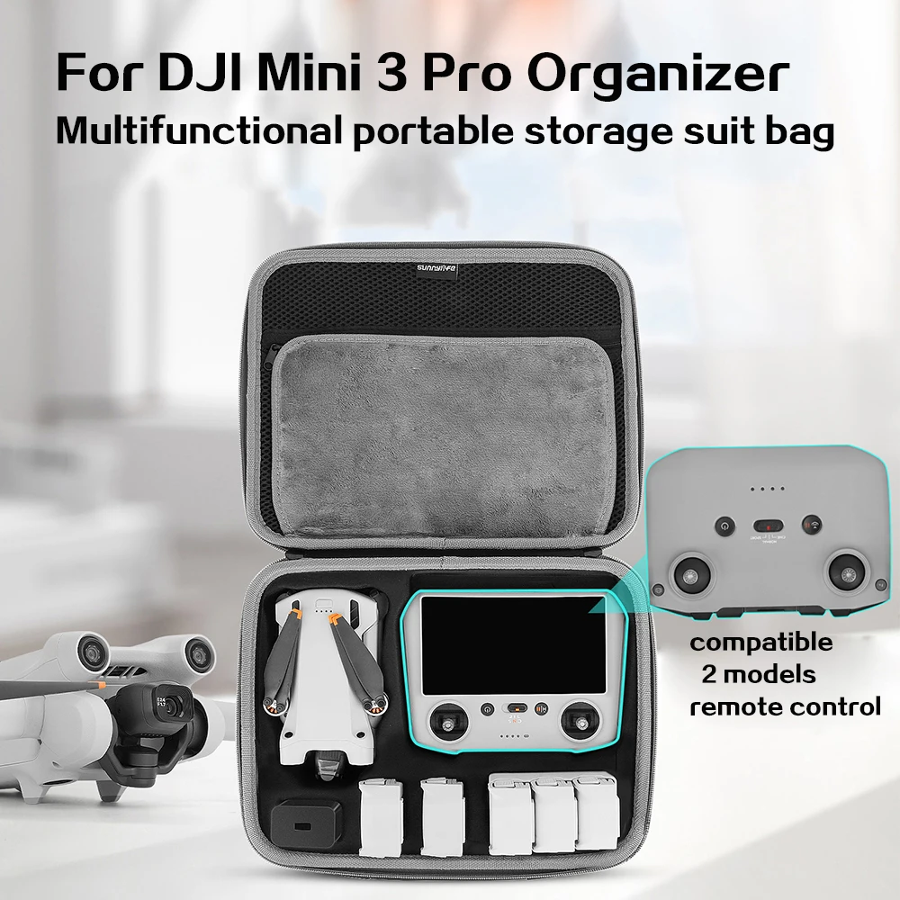 

For DJI Mini 3 Pro Storage Bag Multifunctional Portable Crossbody Set Bag For DJI Mini 3 Pro RC Remote Control Bag Body Bag