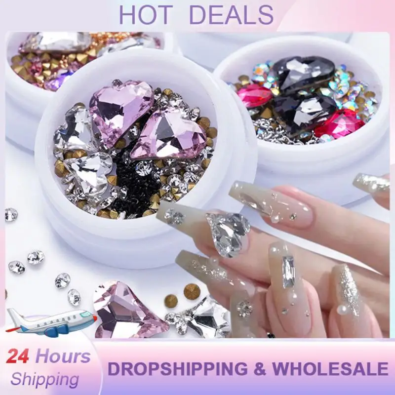 

Металлические украшения для дизайна ногтей в форме сердца, ежедневные резервные принадлежности и инструменты для ногтей, оболочка для маникюра, 3d инструменты для маникюра, искусство/акценты