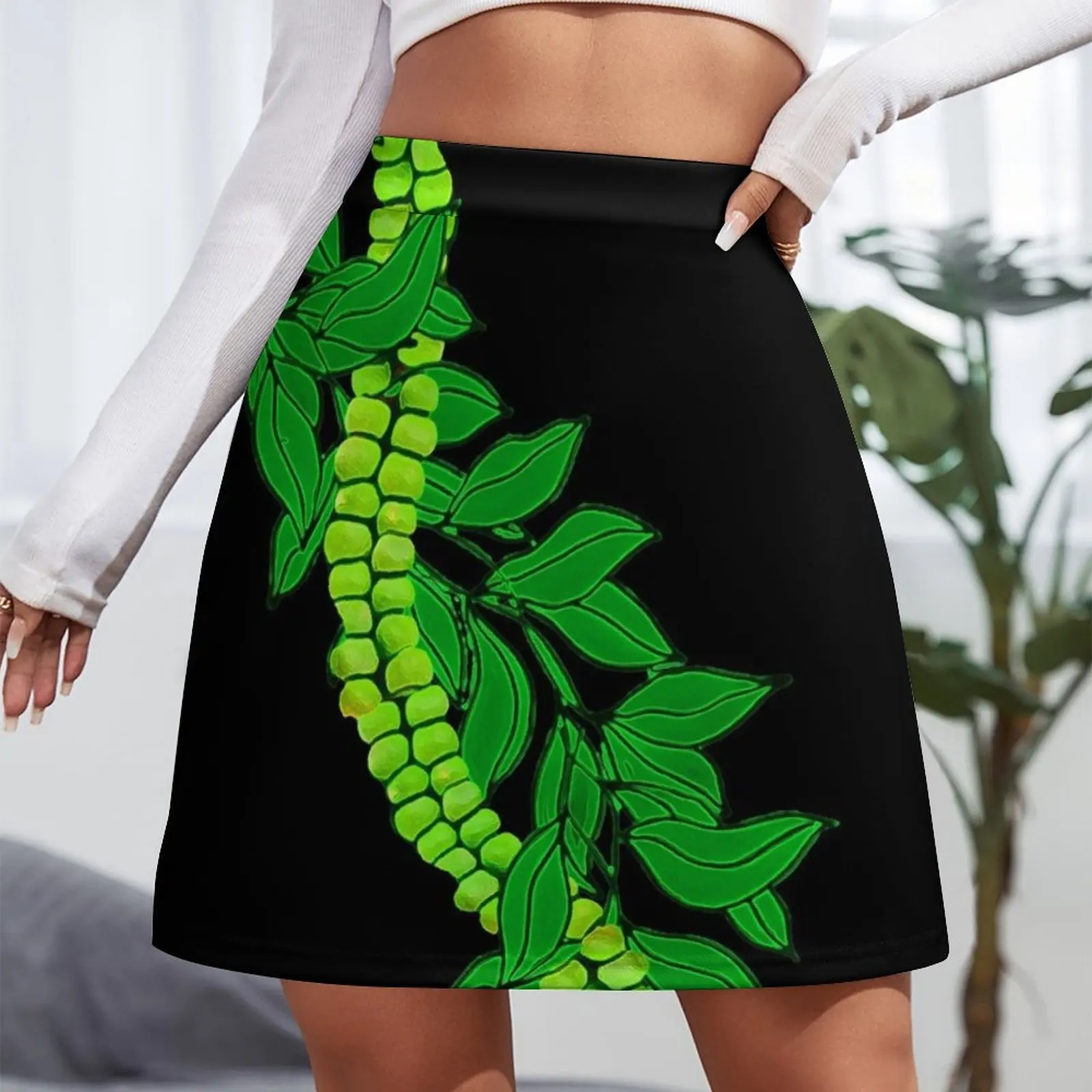 Maile and Mokihana Mini Skirt Woman skirt girls skirt luxury clothes women summer skirts