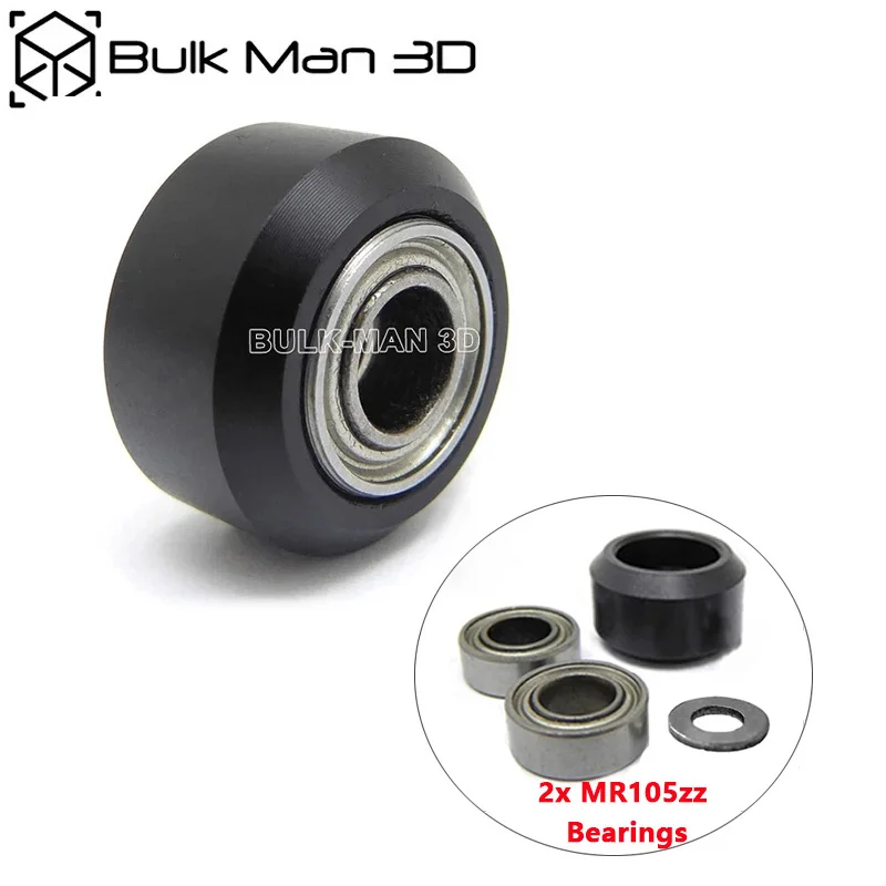 

1/2/10/50pcs High Quality Delrin Mini V wheel kit( Assembled ) with MR105zz Bearings for V-Slot Linear Rail System