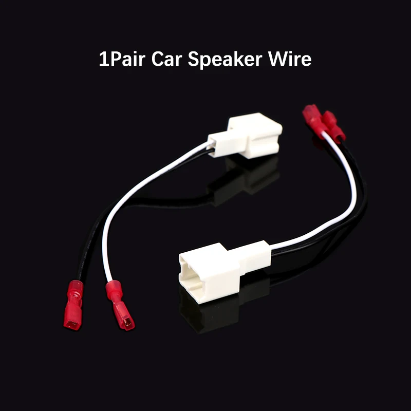 1Pair Car Tweeter Dash Front Speaker Wire Harness Adapter Cable Connector For Nissan Renault Series Speaker
