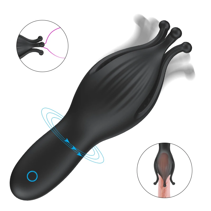 

Male Masturbator Penis Vibrator Delay Trainer Fantasty Climax Stimulate Vibrating Massager Glans Stamina Trainer Sex Toy For Men