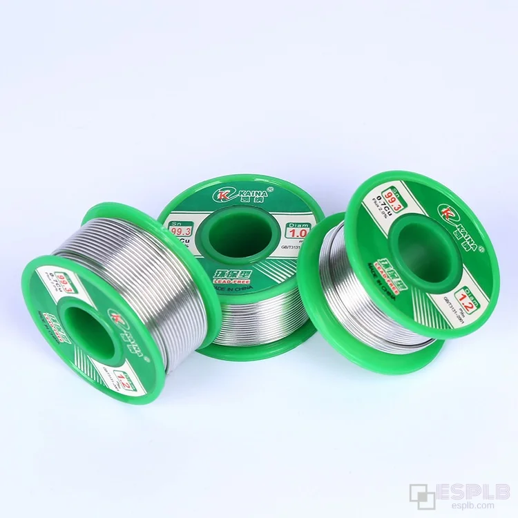 ESPLB 50G 무연 솔더 와이어 주석 Sn99.3 Cu0.7 0.5/0.6/0.8/1.0/..