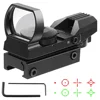 Tactical Riflescope Hunting Optics Red Green Projected Dot Sight Reflex 4 Reticle Scope Collimator Sight for 11mm/20mm Rail 1