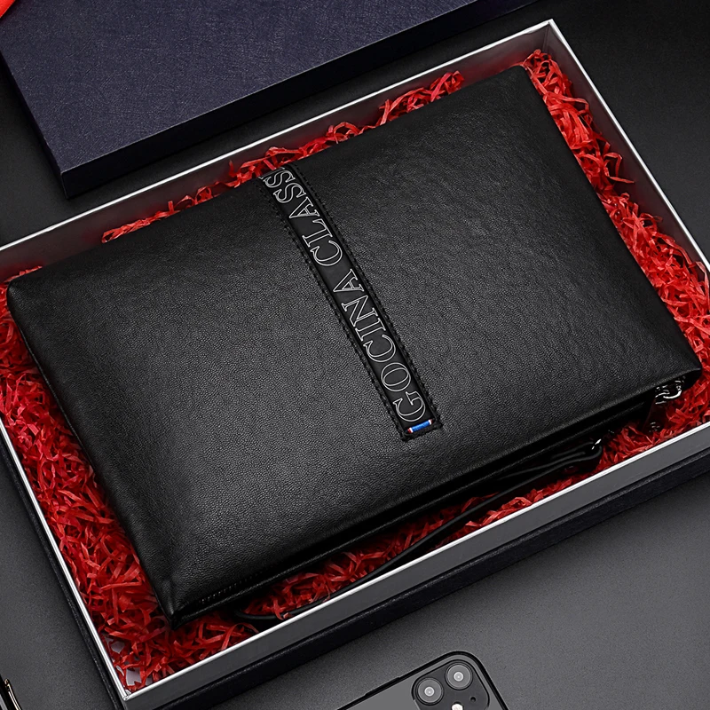 New clutch bag Men handbag Men's wallet Bag men leather High capacity Clutch male men's leather Handbags