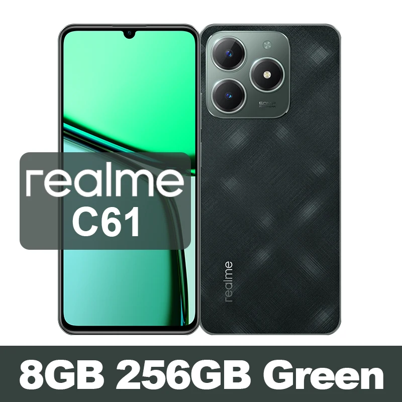 ロシア語版 realme C61 スマートフォン NFC 6.74 インチ 90Hz