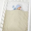 Plain Solid Color Newborn Baby Boys & Girls Swaddle Blankets Soft Infant Security Blankets Toddler Acrylic Receiving Blankets 6