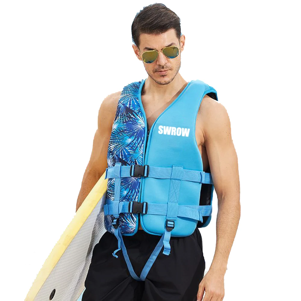 Life Jacket Outdoor Adult Children's Neoprene Water Sports Swim Kayak Snorkeling Boating Surfing Rafting Safety