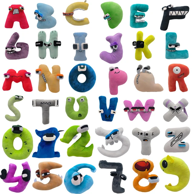 26 Style Alphabet Lore Plush Toys English Letter Plushie Education