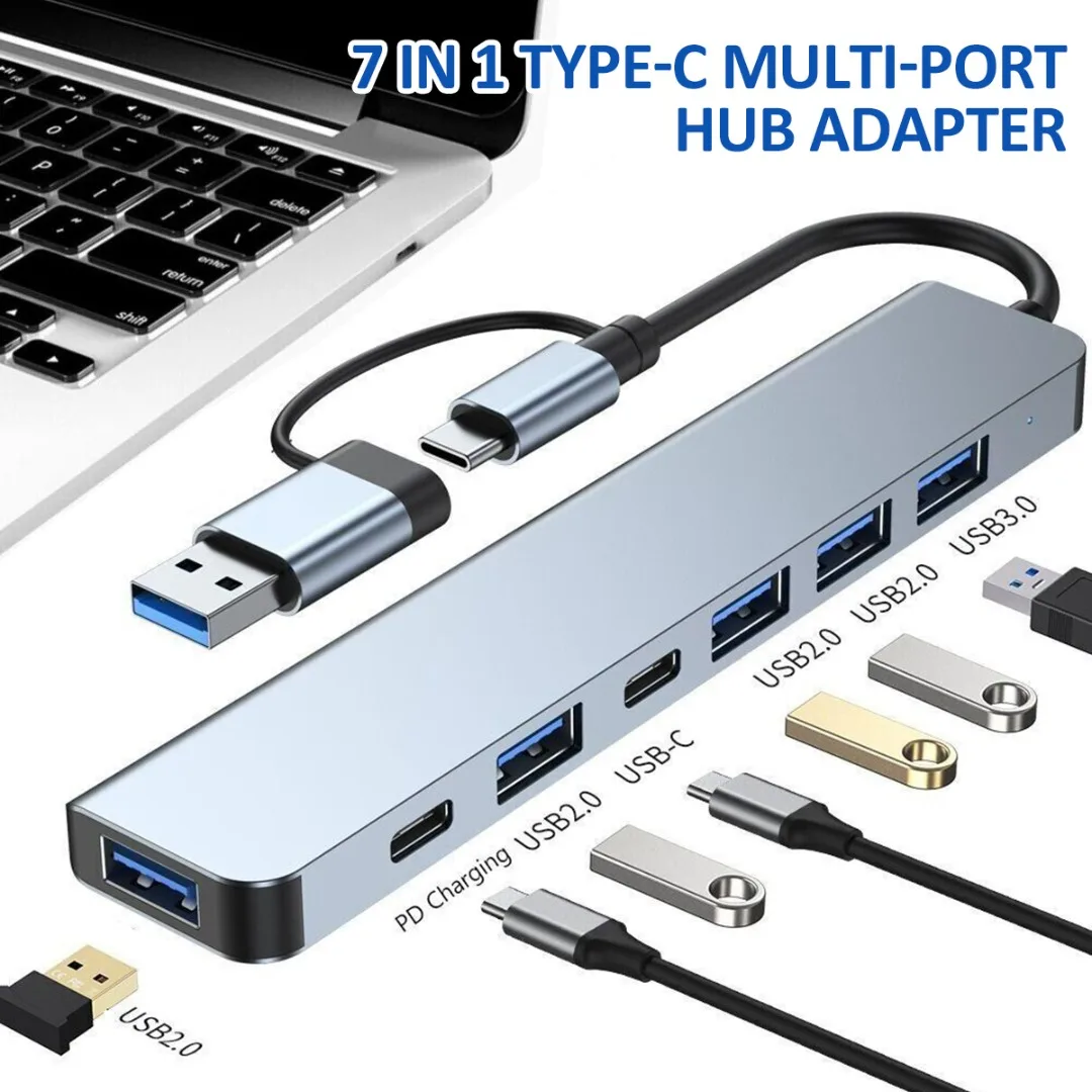 1 Pc Multi-port Hub Adapter Type C To USB-C 4K HDMI-Compatible Adapter USB  3.0 Cable Hub For Computer Monitor TV Projector - AliExpress