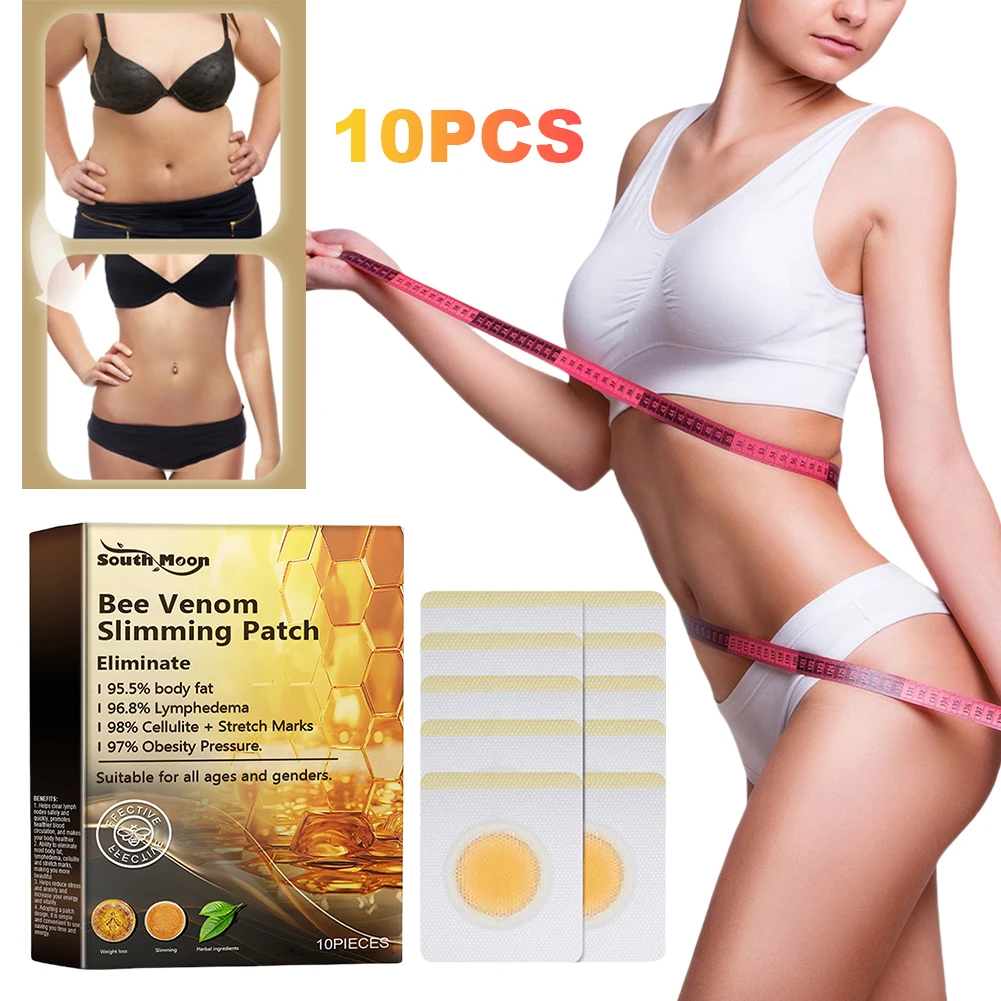 10-40Pcs Bee Venom Lymphatic Drainage Slimming Patch Long Lasting Lose Weight Detox Sticker Body Shaping Female Male
