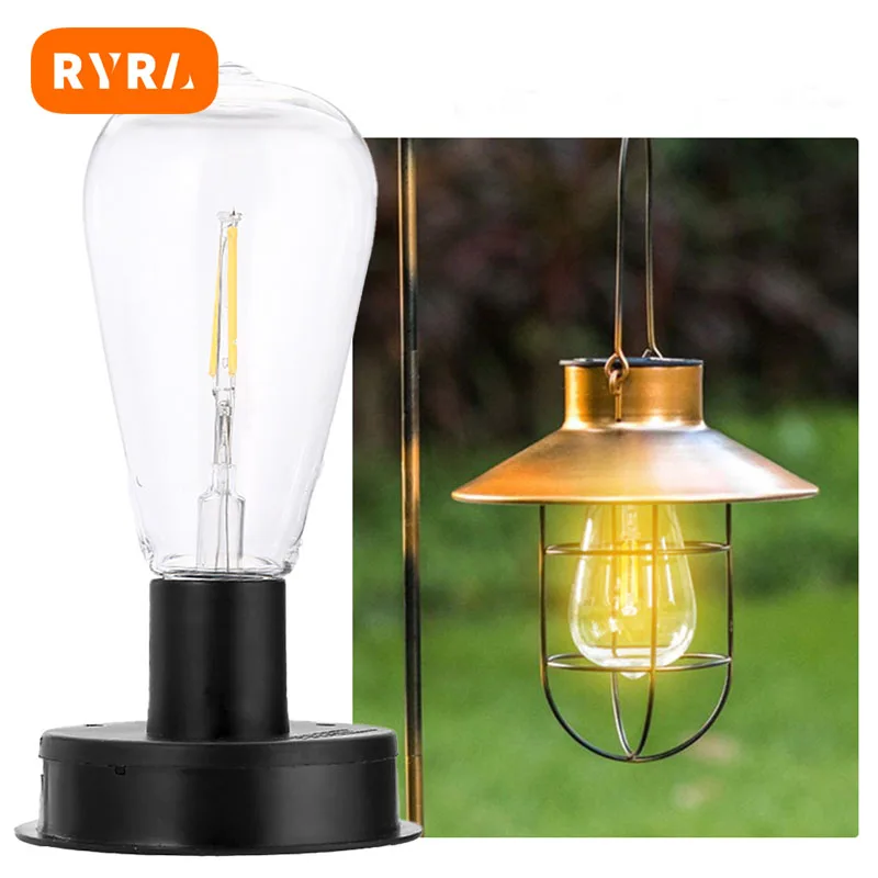 Led Solar String Lights Ip65 Waterproof Outdoor Christmas Decoration Bulb Retro Holiday Garland Garden Furniture Fairy Lamp