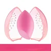 1PC Cosmetic Egg Storage Box Beauty Sponge Stand Storage Case Makeup Blender Puff Holder Empty Cosmetic Transparent Puffs Box 2
