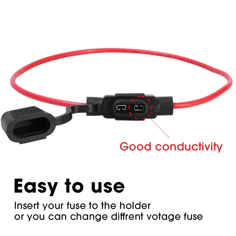 5/10pcs Car Mini Blade Fuse Holder Splash-proof Box 12V 30A with Fuses Blade Wire Cutoff Switch Socket for fuse holder,car fuses kit,fuse box holder