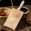 Wooden Gnocchi Board for Italian Dumpling Making Pasta Texture Tool with Handle Ribbed Surface Spiral Shape Baking Kitchen Aid 5