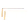 2Pcs 99.9% Copper Divining Dowsing Rods Metal Detector For Water Treasure Finding Tools With Wooden Handle Copper Probing Rod 4