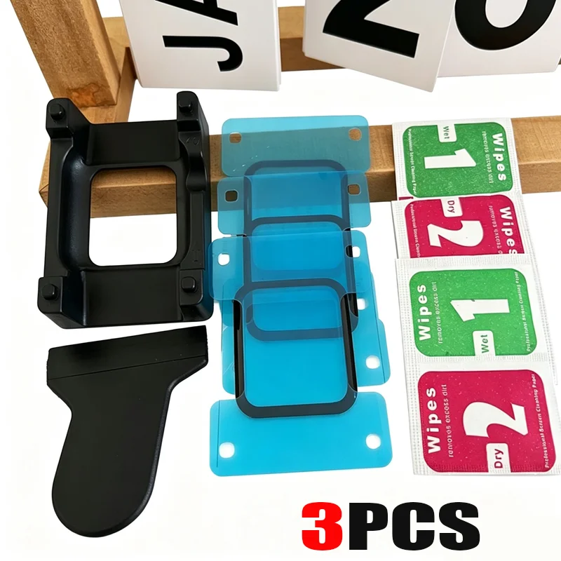 애플워치 울트라 3 2 49mm 45/41/42/44/46mm용 스크린 보호필름 3개 + 포..