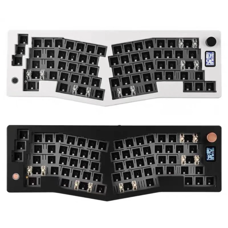 

ABM066 Hot Swappable Mechanical Keyboard VIA-programmable RGB Backlit Keyboard BT5.0/2.4Ghz Wireless /Type-C Cord Dropship