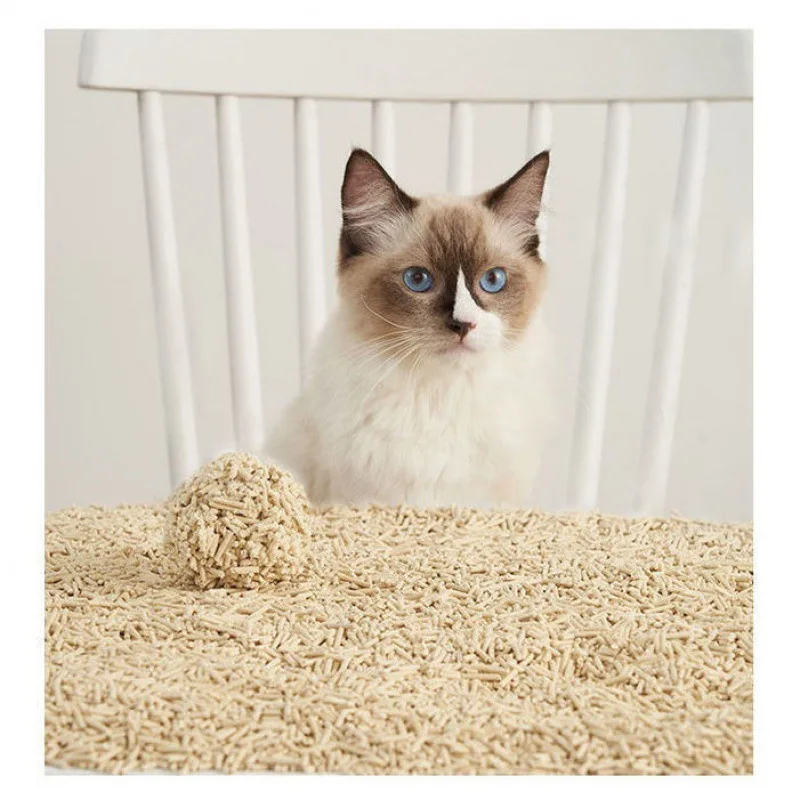 

Deodorized Cat Litter Tofu Milk With A Fragrance Of 2.5Kg, Dust-Free And Clumpy, Fast Flushing Toilet, 5Kg Cat Cleaning Products