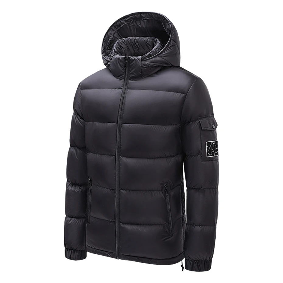 Plus Size 7XL Padded Jacket Men Winter Parkas Waterproof Jacket Fashion Casual Thick Warm Jacket Coat Male Patchwork Parkas